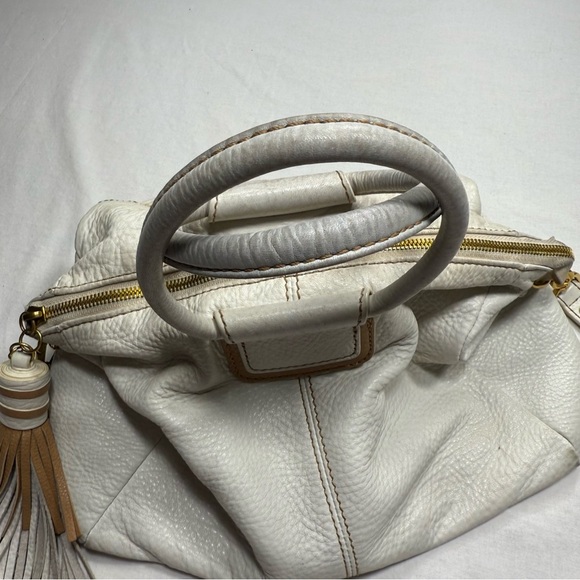 HOBO Cream Sheila Medium Shoulder Bag with Tassel - Picture 3 of 12